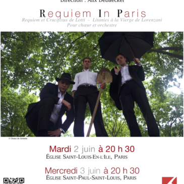 « Requiem In Paris » – Concert les 2 et 3 juin 2015