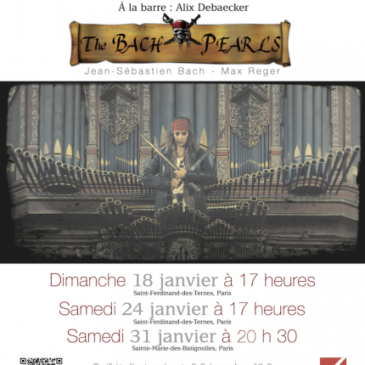 « The Bach Pearls » – Concert les 18, 24 et 31 janvier