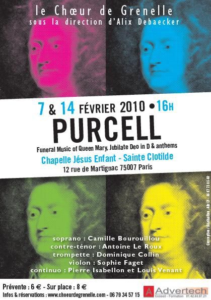 Concert PURCELL – 7 & 14 février 2010